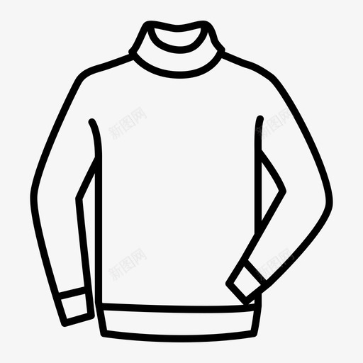 毛衣服装时装图标svg_新图网 https://ixintu.com 制服 时装 服装 毛衣 男装