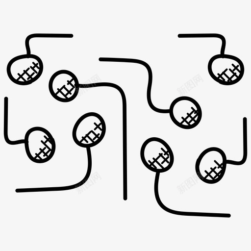 网络拓扑网络架构网络图图标svg_新图网 https://ixintu.com 星形网络拓扑 网络图 网络托管涂鸦图标 网络拓扑 网络拓扑结构 网络架构