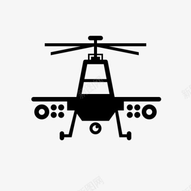 攻击直升机空军国防图标图标