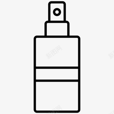 香水喷雾瓶美容工具图标图标