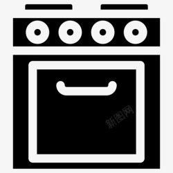 煤气灶设备烤箱电器厨师图标高清图片