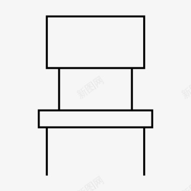 椅子班级座位图标图标