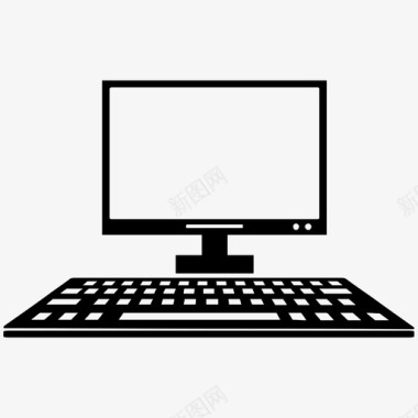 计算机键盘显示器图标图标