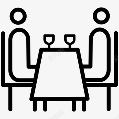 餐厅烘焙沙漠图标图标