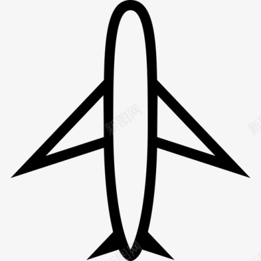 飞机旅行线路图标图标