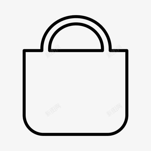 手提袋配件袋子图标svg_新图网 https://ixintu.com 手提袋 时尚 袋子 购物袋 配件