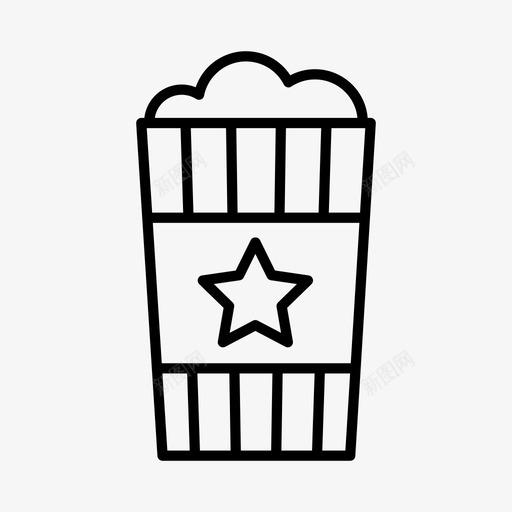 爆米花游乐园嘉年华图标svg_新图网 https://ixintu.com 嘉年华 嘉年华和马戏团 游乐园 游乐场 爆米花 美食 马戏团
