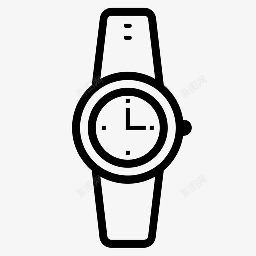 手表模拟股票图标svg_新图网 https://ixintu.com 手机和设备 手表 时间 模拟 股票 腕表