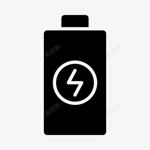 充电电池螺栓全电池图标svg_新图网 https://ixintu.com 充电电池 全电池 动力 科技 螺栓