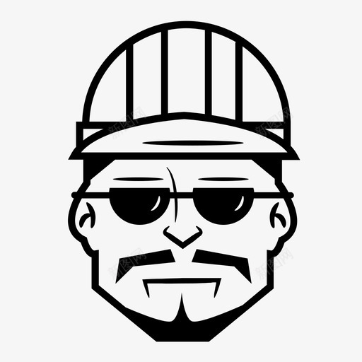 建筑工人卡通安全帽图标svg_新图网 https://ixintu.com 卡通 头 安全帽 建筑工人