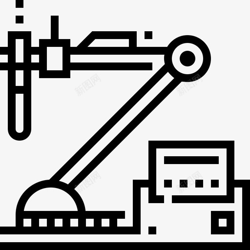 研究机器人医疗样品图标svg_新图网 https://ixintu.com 医疗 太空探索未来线 样品 研究机器人