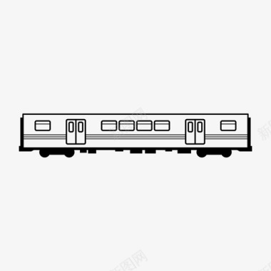 双门地铁列车公共交通铁路图标图标