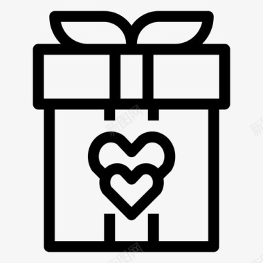 礼品盒爱情礼物图标图标