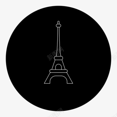 埃菲尔铁塔欧洲法国图标图标