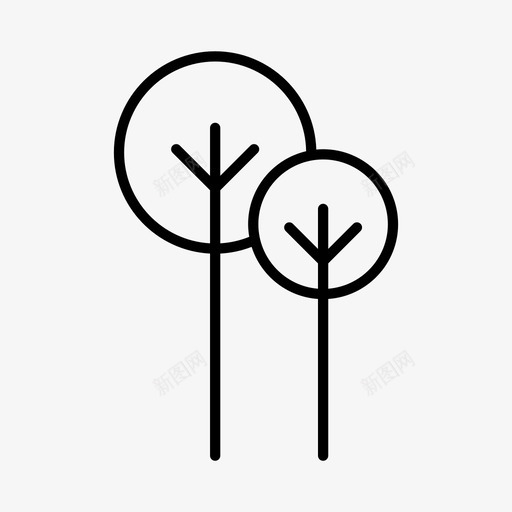 树木生态系统环境图标svg_新图网 https://ixintu.com 公园 树木 环境 生态系统