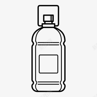 塑料水瓶阿瓜瓶清洁饮料图标图标