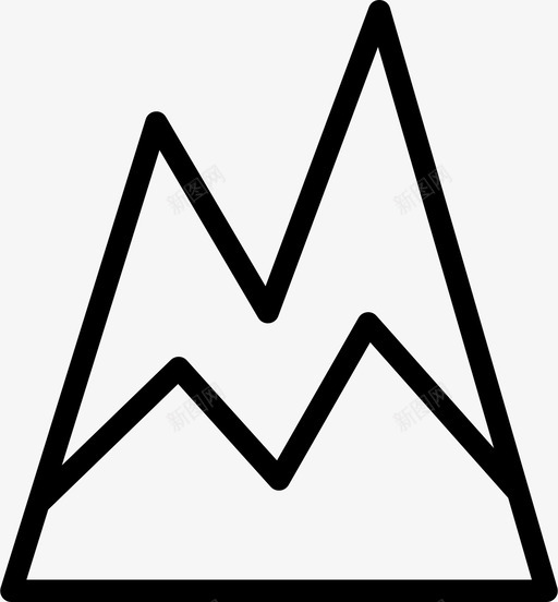 山冒险远足图标svg_新图网 https://ixintu.com 冒险 山 山峰 每日瘦 自然 远足 雪