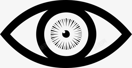 眼睛看视网膜图标svg_新图网 https://ixintu.com 看 眼睛 视网膜