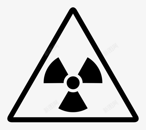 辐射警告危险标志图标svg_新图网 https://ixintu.com 危险 有毒 标志 辐射警告