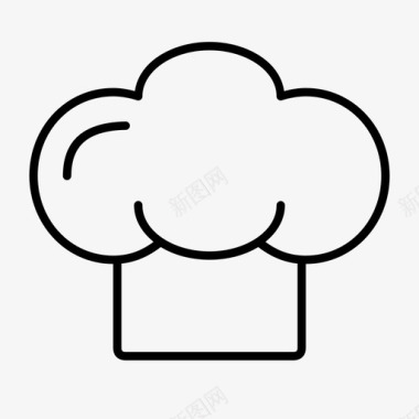 厨师帽烹饪餐具图标图标