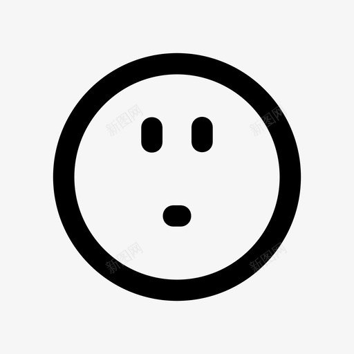 好奇的脸表情符号新的图标svg_新图网 https://ixintu.com 好奇的脸 惊喜 新的 表情符号
