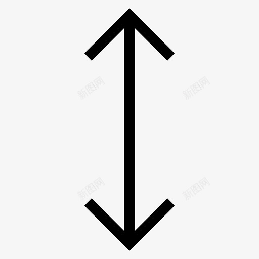 垂直箭头方向路径图标svg_新图网 https://ixintu.com 垂直箭头 基本网页图标4 方向 方式 路径