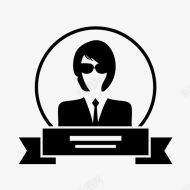 女商人头像导演图标图标