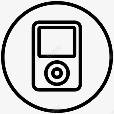音乐播放器ipod便携式音乐图标图标