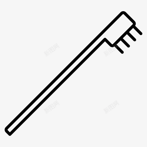 牙刷刷牙美容工具图标svg_新图网 https://ixintu.com 刷牙 牙刷 美容工具