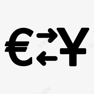 兑换货币欧元图标图标