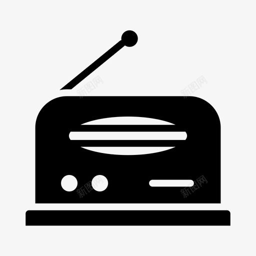 广播媒体网络图标svg_新图网 https://ixintu.com 媒体 广播 科技 网络