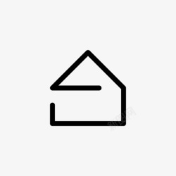 第一家房子建筑家图标高清图片