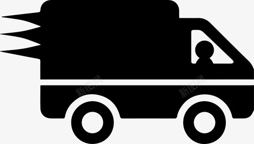 卡车送货司机图标svg_新图网 https://ixintu.com 交货运输图标 卡车 司机 车辆 运输工具 送货