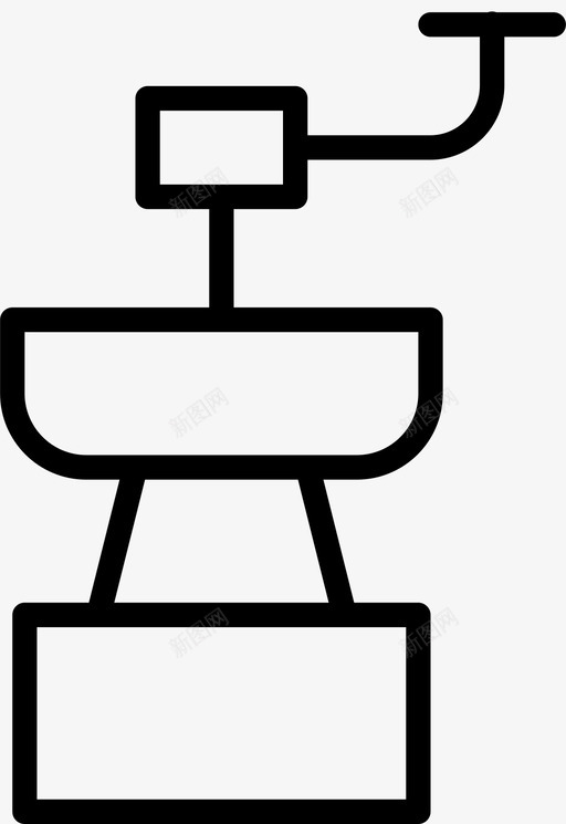 研磨机咖啡豆经典图标svg_新图网 https://ixintu.com 厨房薄 咖啡 咖啡豆 复古 研磨机 磨坊 经典