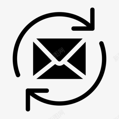 邮件信件刷新图标图标