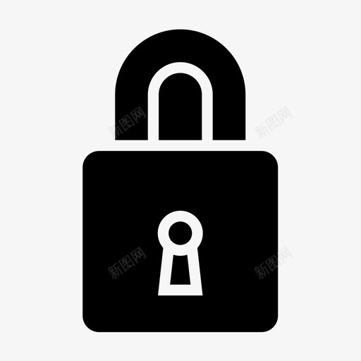 挂锁防护安全图标svg_新图网 https://ixintu.com 安全 挂锁 防护 项目管理图标实心