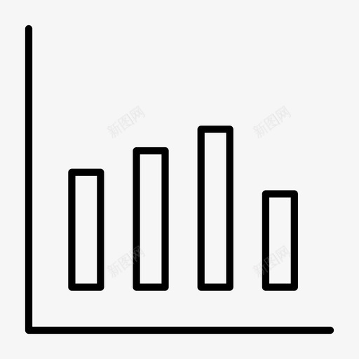 图表条形图折线图图标svg_新图网 https://ixintu.com 图表 折线图 条形图 统计