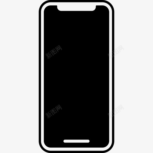 iphonex苹果手机图标svg_新图网 https://ixintu.com iphonex 手机 智能手机 现代智能手机2 苹果