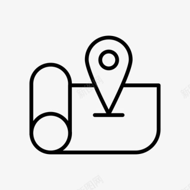 地理定位营销搜索引擎优化图标图标
