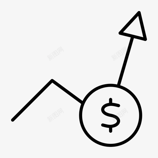 货币增长银行图表图标svg_新图网 https://ixintu.com 图表 数据 货币增长 银行