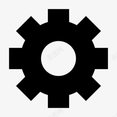 齿轮工厂工业图标图标