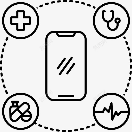 移动医疗医疗mhealth图标svg_新图网 https://ixintu.com mhealth 专业 医疗 移动医疗