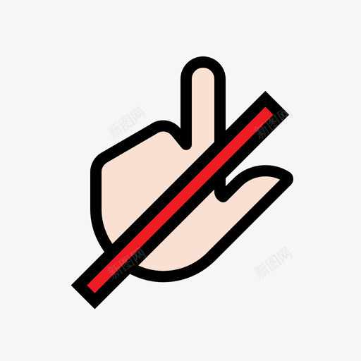 do not touch click 02.1svg_新图网 https://ixintu.com do not touch click 02.1