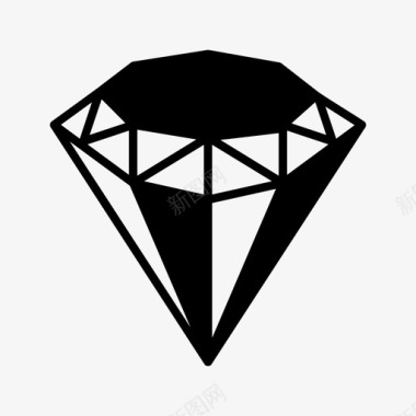 钻石时装宝石图标图标