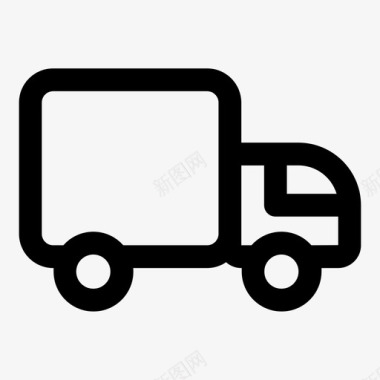 卡车移动运输图标图标