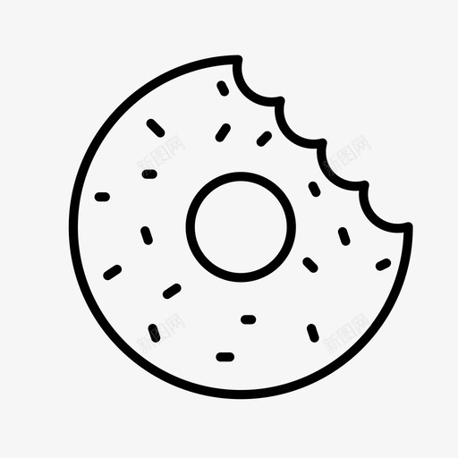 甜甜圈好吃面包房法式图标svg_新图网 https://ixintu.com 圆形 法式 法式咖啡厅 甜味 甜甜圈好吃 面包房
