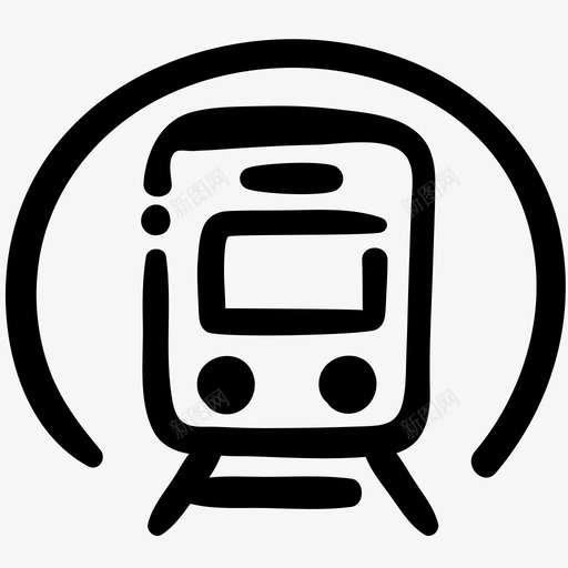 铁路机车公路图标svg_新图网 https://ixintu.com 交通 公路 旅游涂鸦提纲 机车 火车 铁路