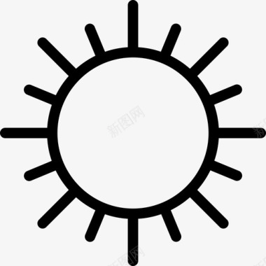 阳光晴朗热度图标图标