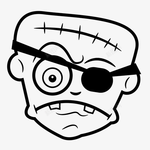 一只眼睛卡通眼罩图标svg_新图网 https://ixintu.com 一只眼睛 卡通 头 怪物 搞笑 眼罩