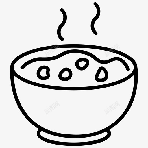 热碗食物碗热餐图标svg_新图网 https://ixintu.com 汤碗 热汤 热碗 热餐 食物碗 食物项目1 饭碗